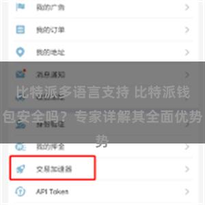 比特派多语言支持 比特派钱包安全吗？专家详解其全面优势