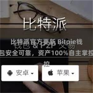 比特派官方更新 Bitpie钱包安全可靠，资产100%自主掌控