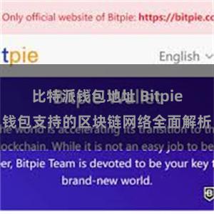 比特派钱包地址 Bitpie钱包支持的区块链网络全面解析