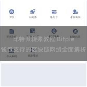 比特派转账教程 Bitpie钱包支持的区块链网络全面解析