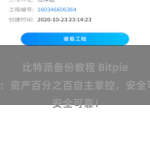 比特派备份教程 Bitpie钱包：资产百分之百自主掌控，安全可靠！