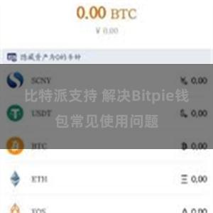 比特派支持 解决Bitpie钱包常见使用问题