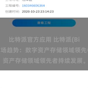 比特派官方应用 比特派(Bitpie)钱包市场趋势：数字资产存储领域领先者持续发展。