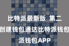比特派最新版  第二步：创建钱包通达比特派钱包APP